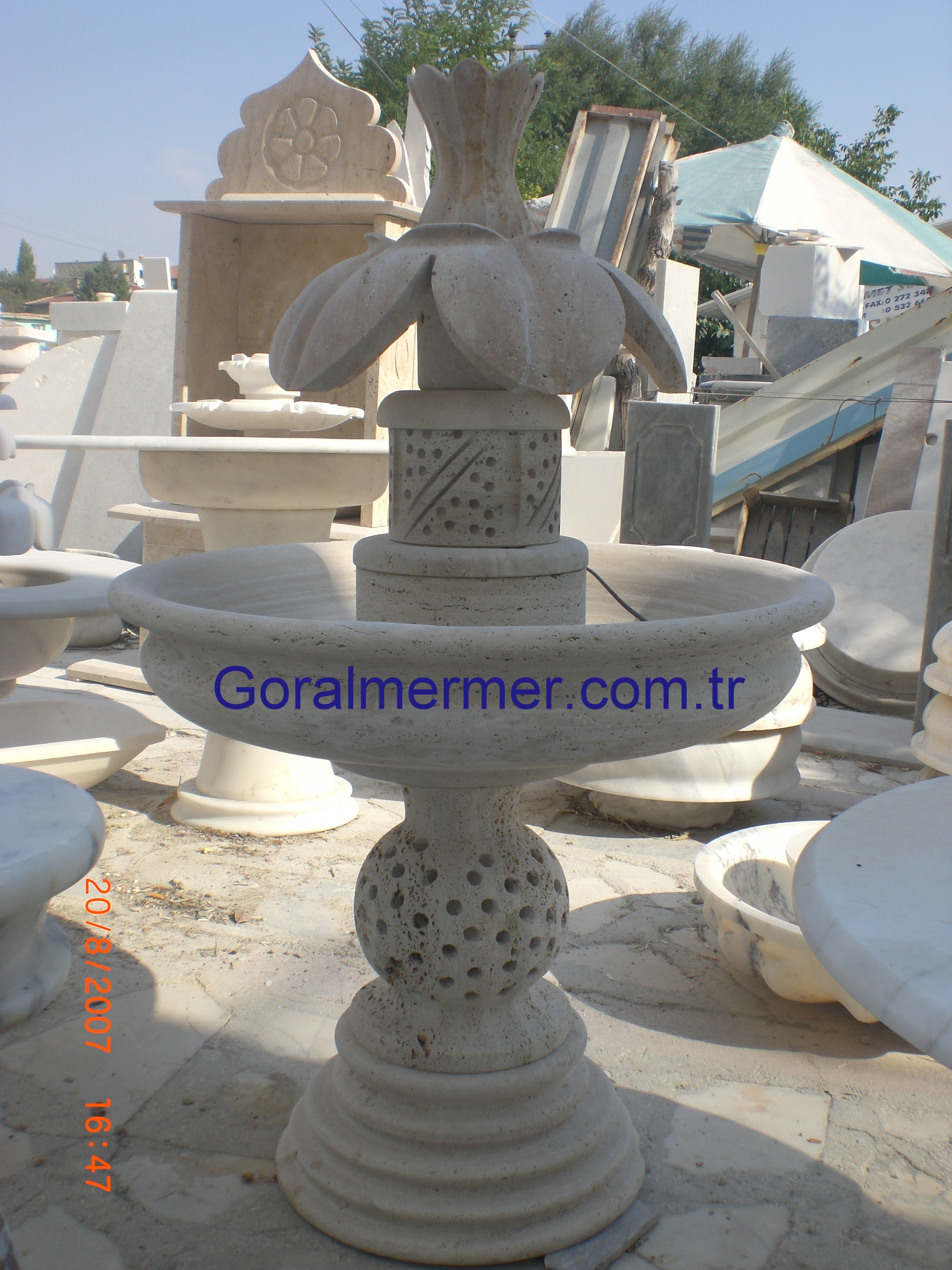 traverten fıskiye