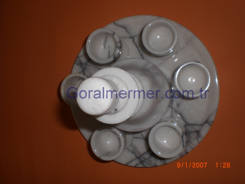 mermer likor takımı