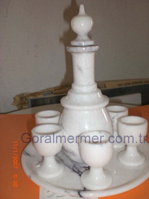 mermer likör takımı